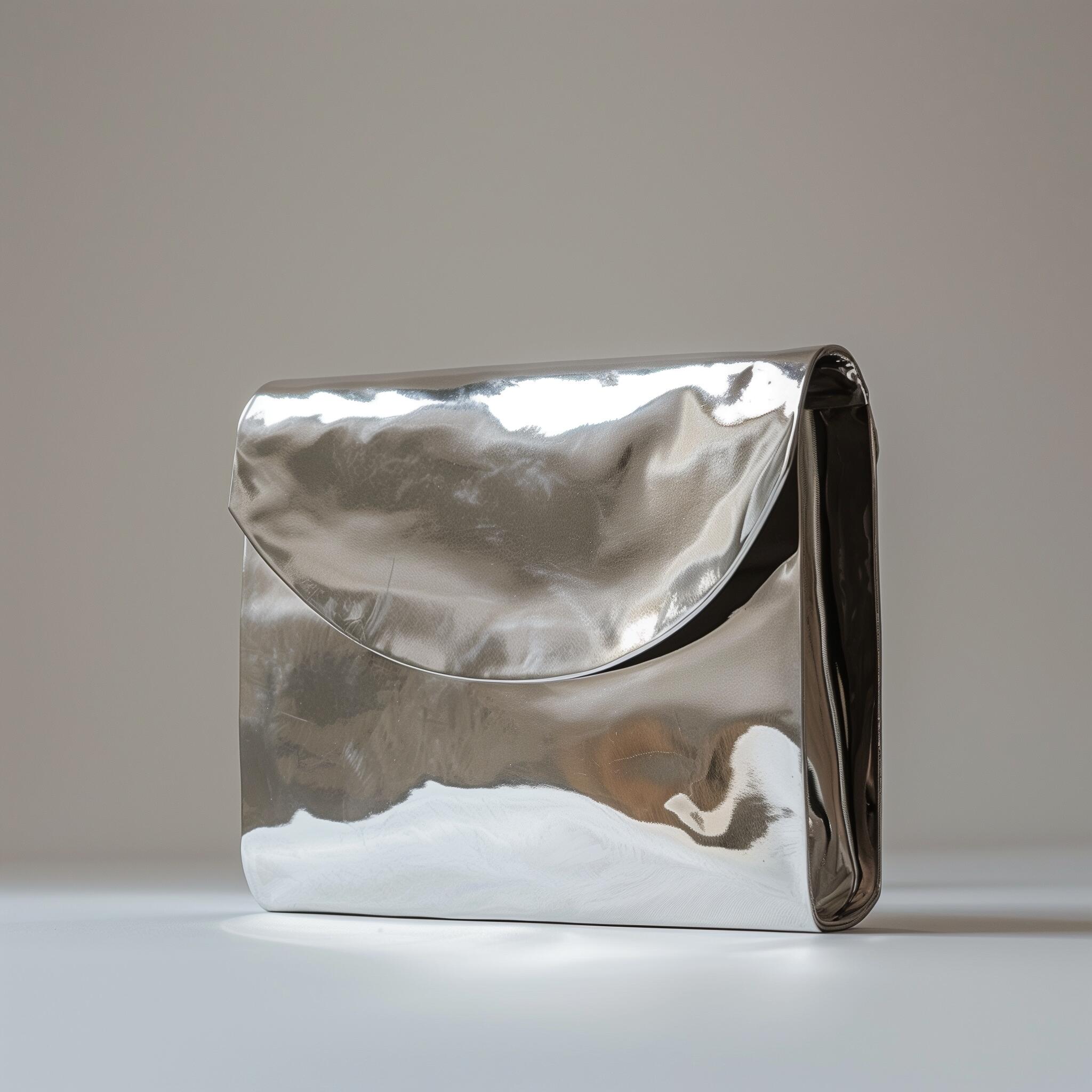 Silver Clutch Handbag